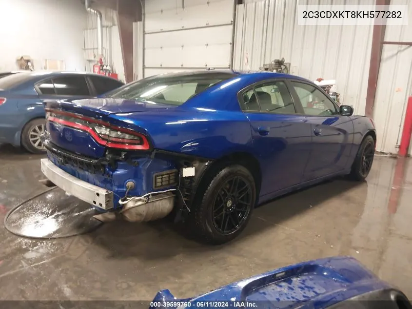 2019 Dodge Charger Police Awd VIN: 2C3CDXKT8KH577282 Lot: 39599760