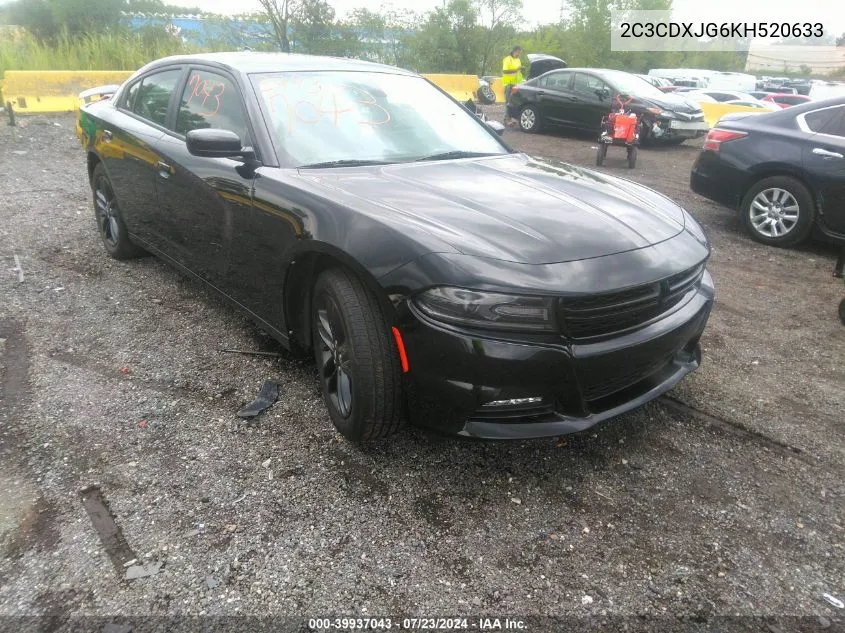 2C3CDXJG6KH520633 2019 Dodge Charger Sxt Awd