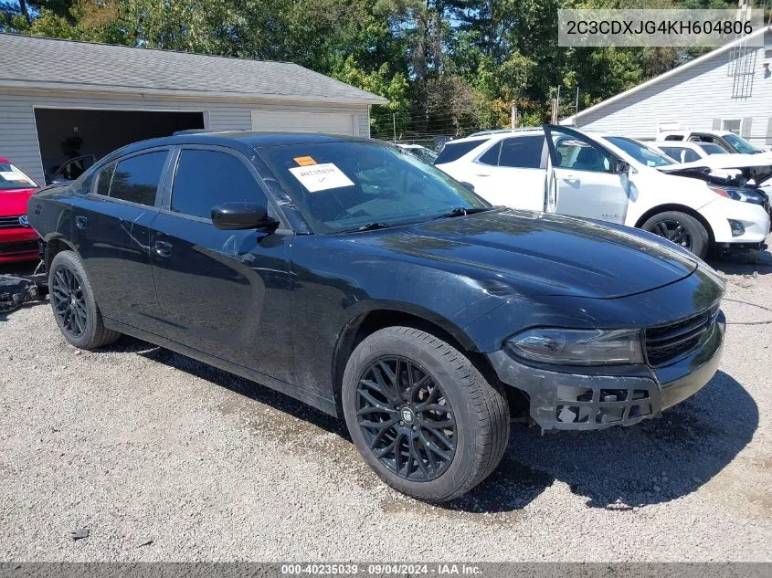 2019 Dodge Charger Sxt Awd VIN: 2C3CDXJG4KH604806 Lot: 40235039