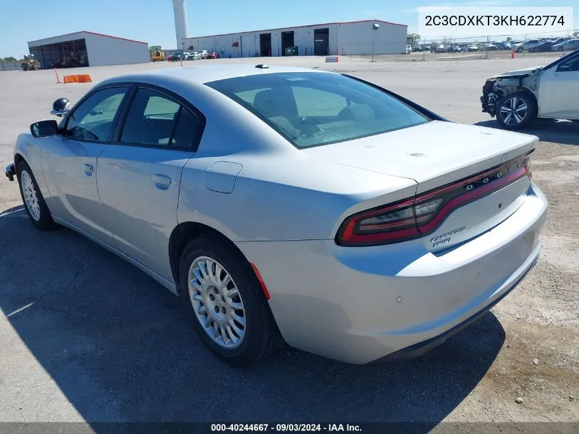 2C3CDXKT3KH622774 2019 Dodge Charger Police Awd