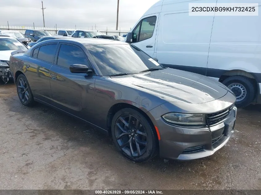 2C3CDXBG9KH732425 2019 Dodge Charger Sxt Rwd