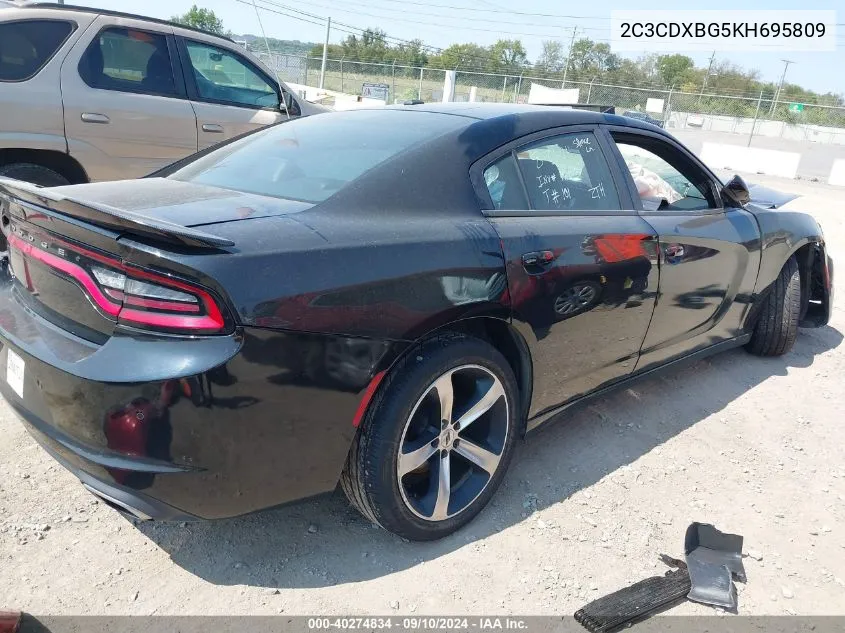 2C3CDXBG5KH695809 2019 Dodge Charger Sxt