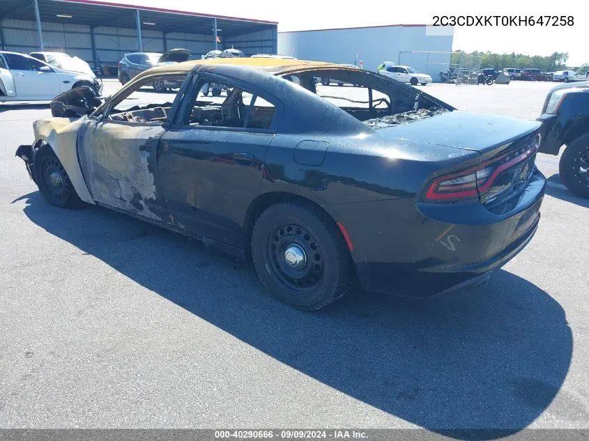 2C3CDXKT0KH647258 2019 Dodge Charger Police Awd