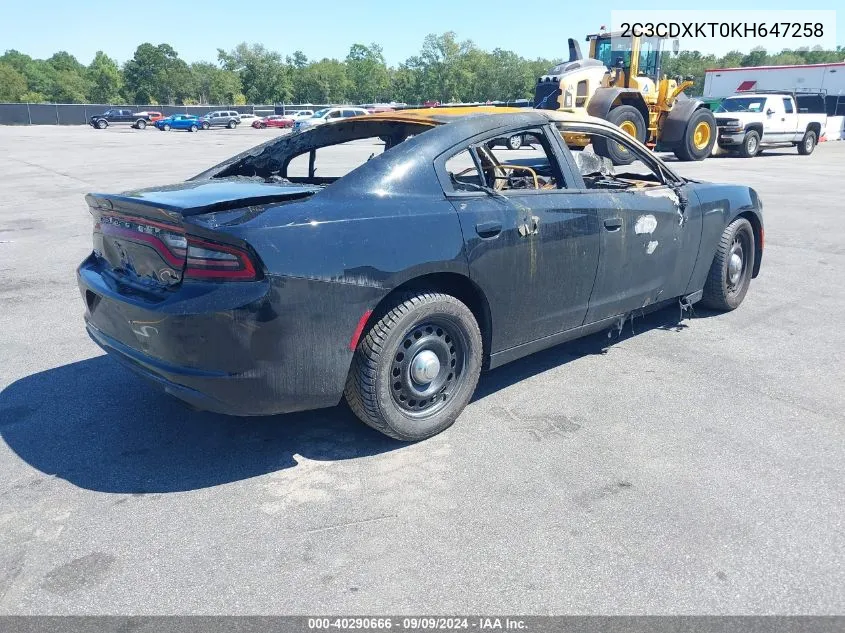 2C3CDXKT0KH647258 2019 Dodge Charger Police Awd