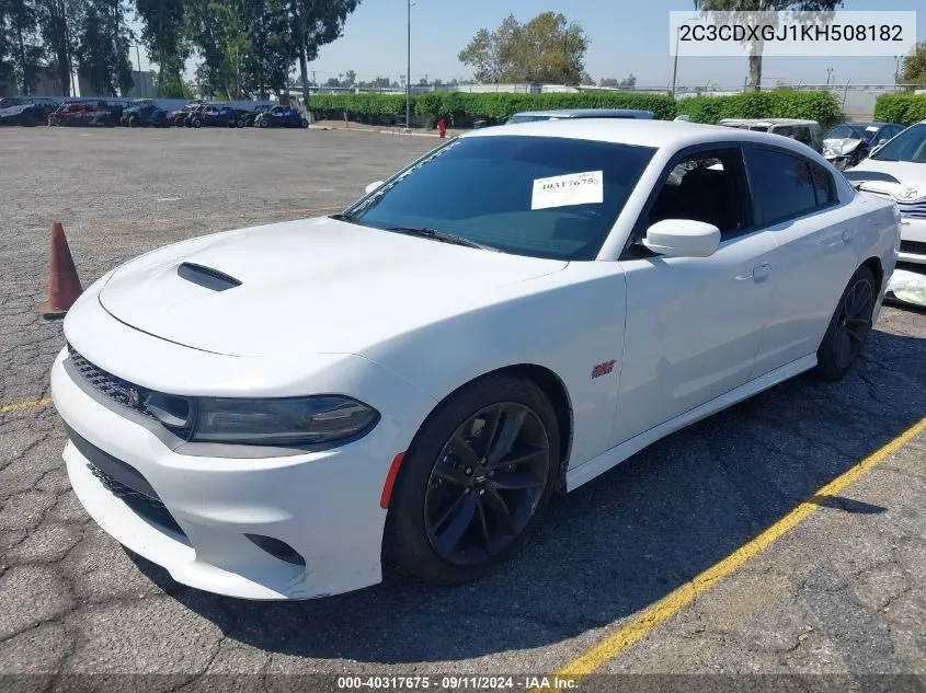 2019 Dodge Charger Scat Pack Rwd VIN: 2C3CDXGJ1KH508182 Lot: 40317675