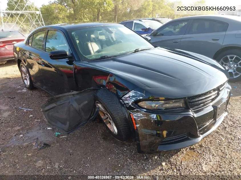 2019 Dodge Charger Sxt Rwd VIN: 2C3CDXBG5KH660963 Lot: 40326987