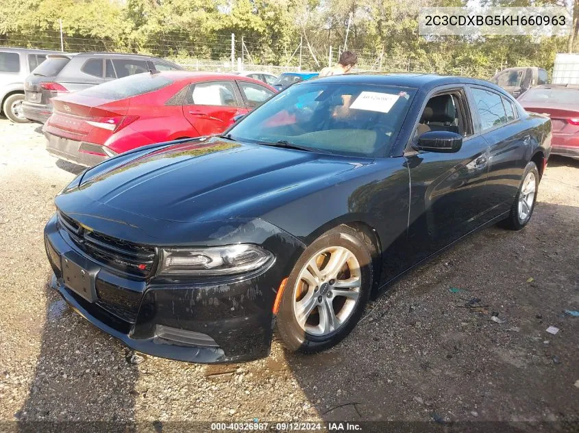 2019 Dodge Charger Sxt Rwd VIN: 2C3CDXBG5KH660963 Lot: 40326987