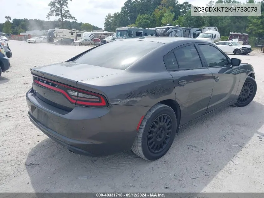 2019 Dodge Charger Police Awd VIN: 2C3CDXKT2KH733073 Lot: 40331715