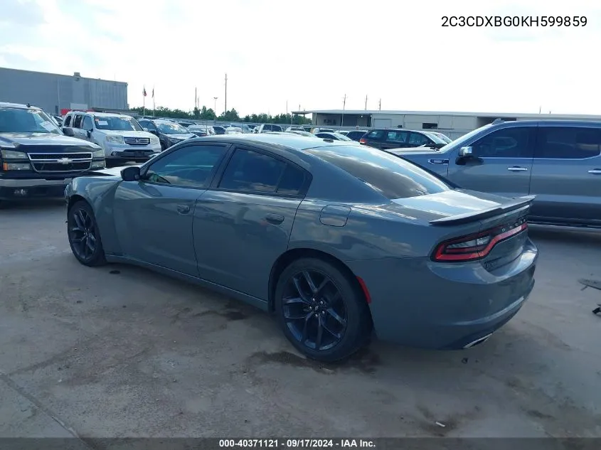 2C3CDXBG0KH599859 2019 Dodge Charger Sxt Rwd