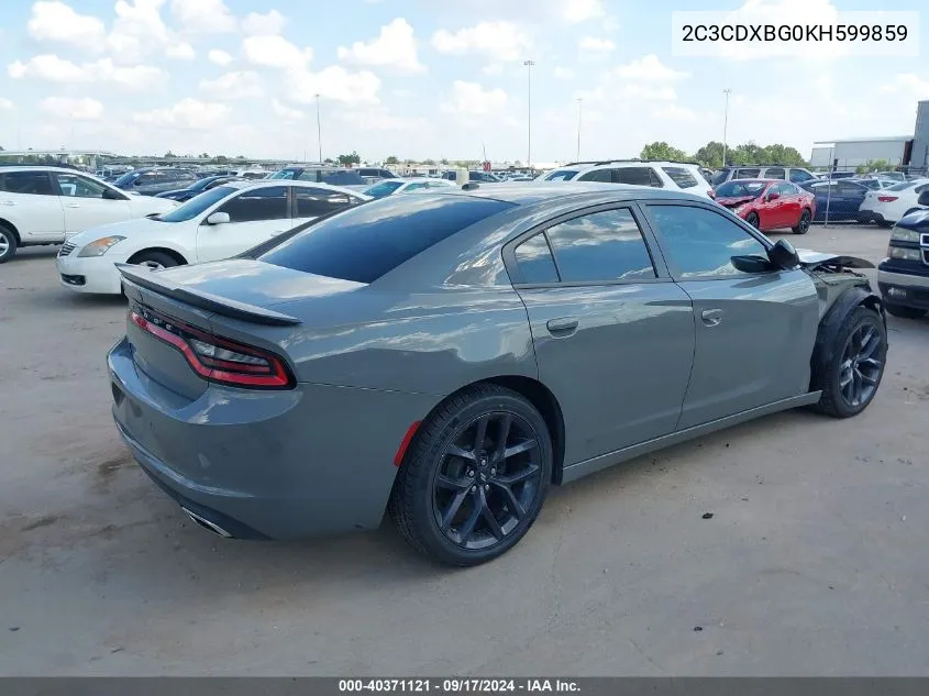 2C3CDXBG0KH599859 2019 Dodge Charger Sxt Rwd