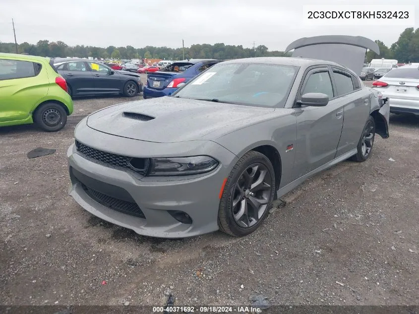 2C3CDXCT8KH532423 2019 Dodge Charger R/T