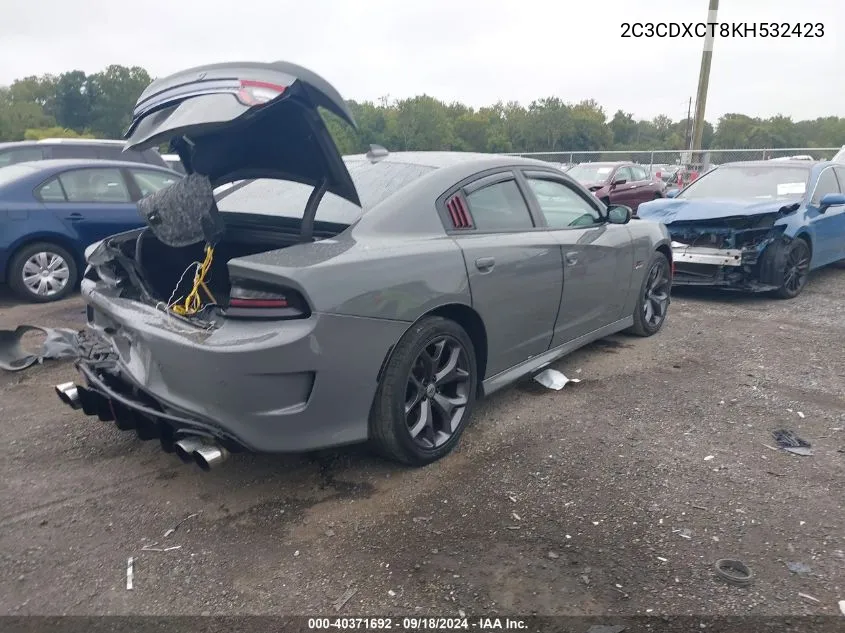 2C3CDXCT8KH532423 2019 Dodge Charger R/T