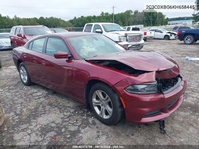 2C3CDXBG6KH658445 2019 Dodge Charger Sxt Rwd