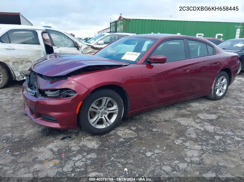 2019 Dodge Charger Sxt Rwd VIN: 2C3CDXBG6KH658445 Lot: 40375799