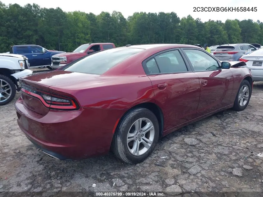 2019 Dodge Charger Sxt Rwd VIN: 2C3CDXBG6KH658445 Lot: 40375799