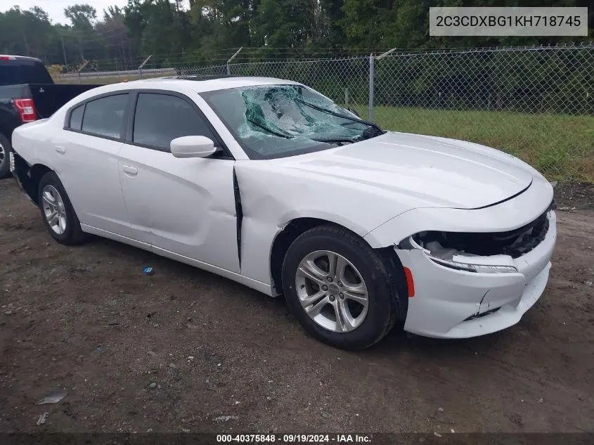 2C3CDXBG1KH718745 2019 Dodge Charger Sxt Rwd