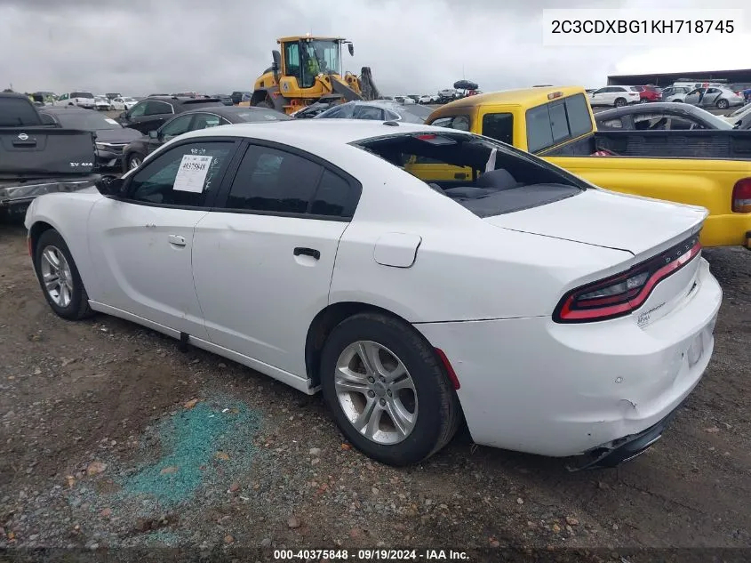 2C3CDXBG1KH718745 2019 Dodge Charger Sxt Rwd