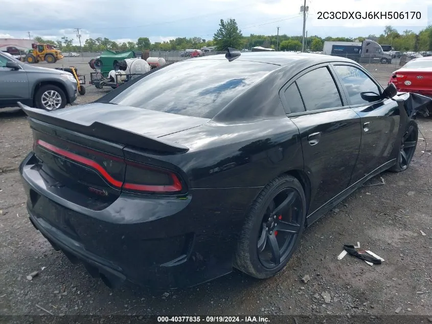 2019 Dodge Charger Scat Pack Rwd VIN: 2C3CDXGJ6KH506170 Lot: 40377835