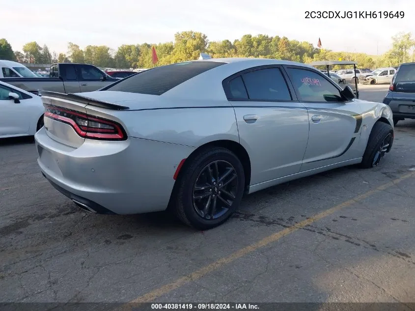 2019 Dodge Charger Sxt VIN: 2C3CDXJG1KH619649 Lot: 40381419