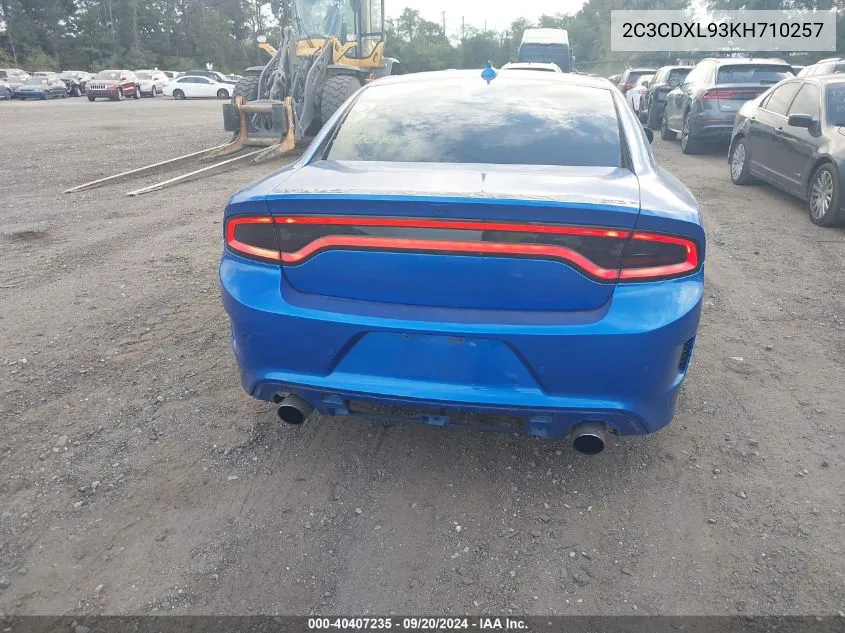 2C3CDXL93KH710257 2019 Dodge Charger Srt Hellcat Rwd