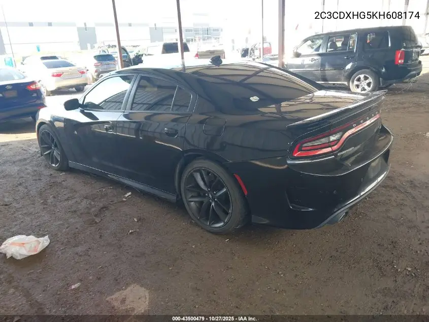 2C3CDXHG5KH608174 2019 Dodge Charger Gt Rwd