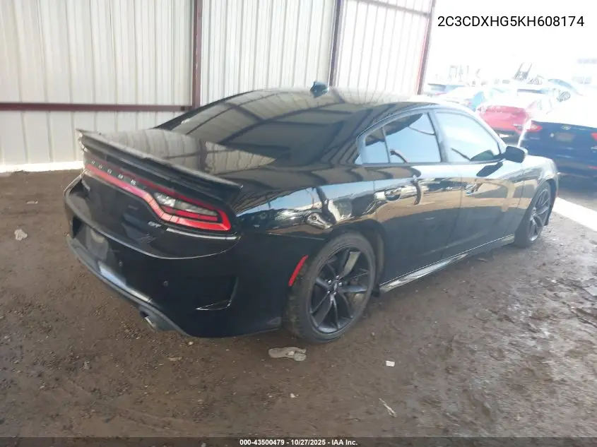 2C3CDXHG5KH608174 2019 Dodge Charger Gt Rwd