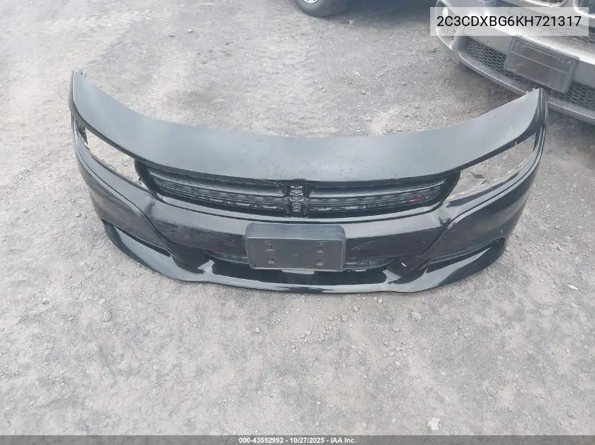 2C3CDXBG6KH721317 2019 Dodge Charger Sxt Rwd