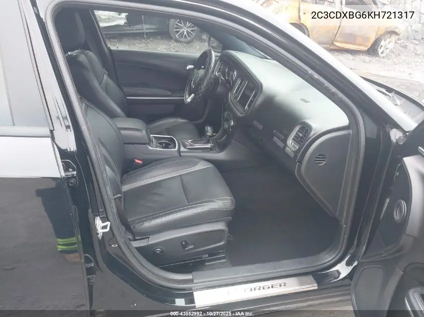 2C3CDXBG6KH721317 2019 Dodge Charger Sxt Rwd