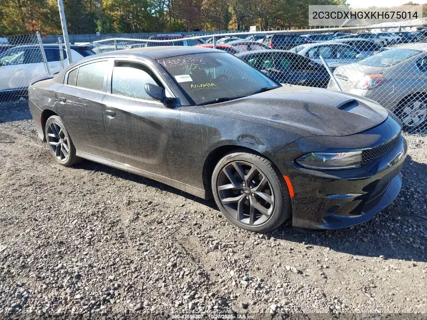 2C3CDXHGXKH675014 2019 Dodge Charger Gt Rwd