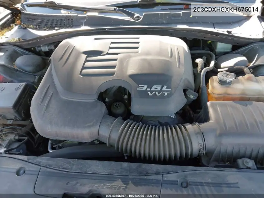 2C3CDXHGXKH675014 2019 Dodge Charger Gt Rwd