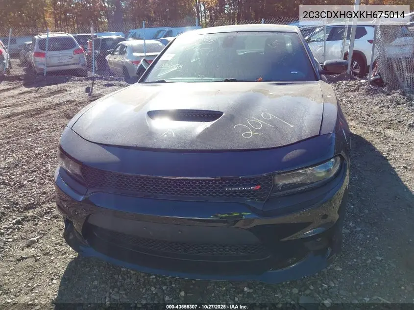 2C3CDXHGXKH675014 2019 Dodge Charger Gt Rwd
