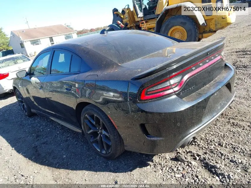 2C3CDXHGXKH675014 2019 Dodge Charger Gt Rwd