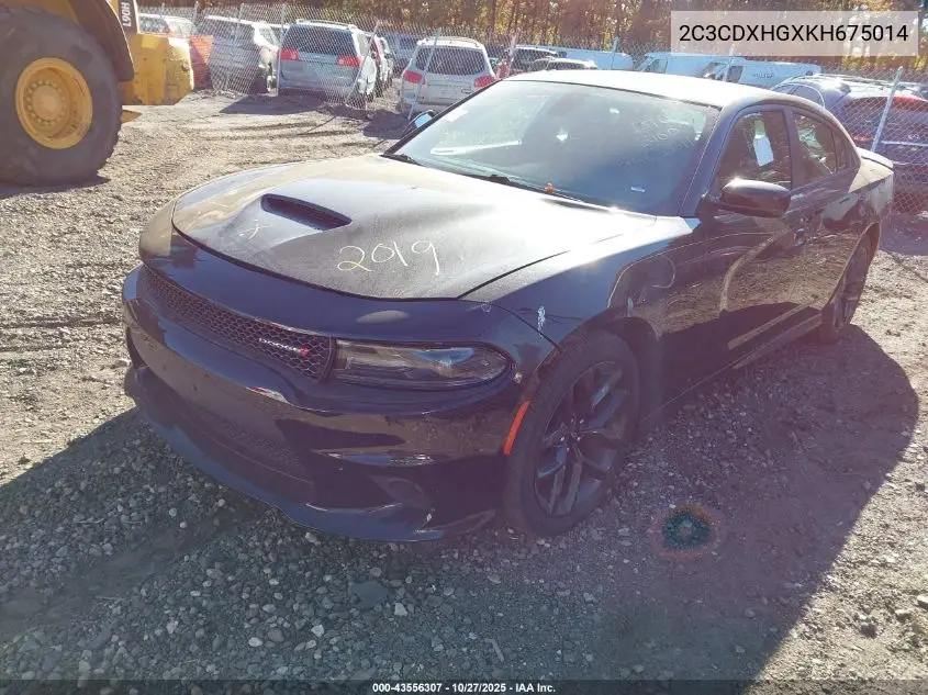 2C3CDXHGXKH675014 2019 Dodge Charger Gt Rwd
