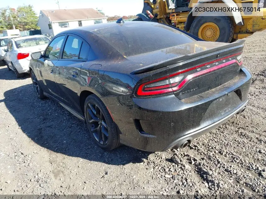 2C3CDXHGXKH675014 2019 Dodge Charger Gt Rwd