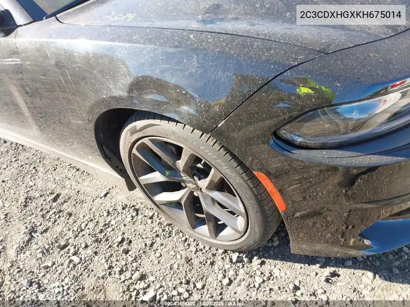 2C3CDXHGXKH675014 2019 Dodge Charger Gt Rwd