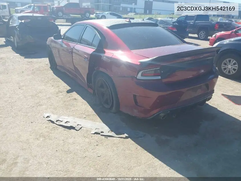 2C3CDXGJ3KH542169 2019 Dodge Charger Scat Pack Rwd
