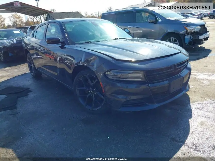 2C3CDXBG8KH510569 2019 Dodge Charger Sxt Rwd