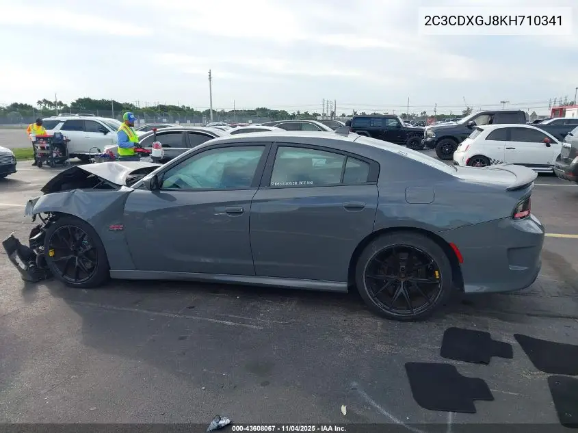 2C3CDXGJ8KH710341 2019 Dodge Charger Scat Pack Rwd