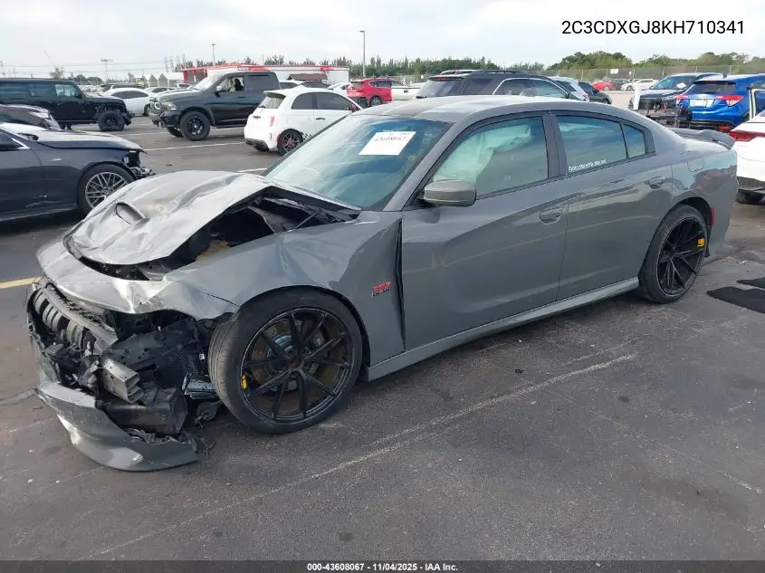 2C3CDXGJ8KH710341 2019 Dodge Charger Scat Pack Rwd