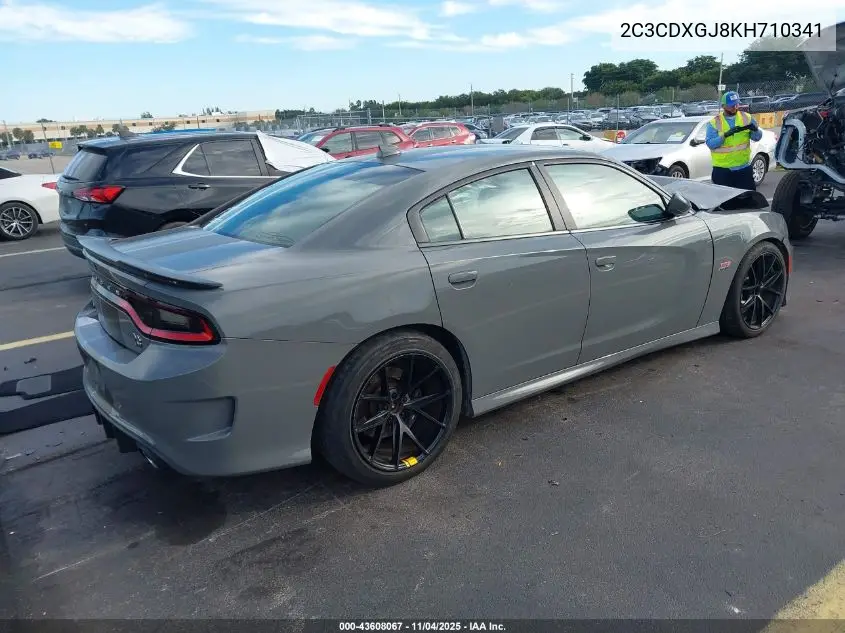 2C3CDXGJ8KH710341 2019 Dodge Charger Scat Pack Rwd