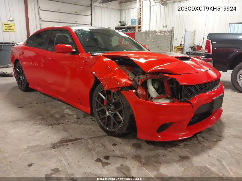 2C3CDXCT9KH519924 2019 Dodge Charger R/T Rwd