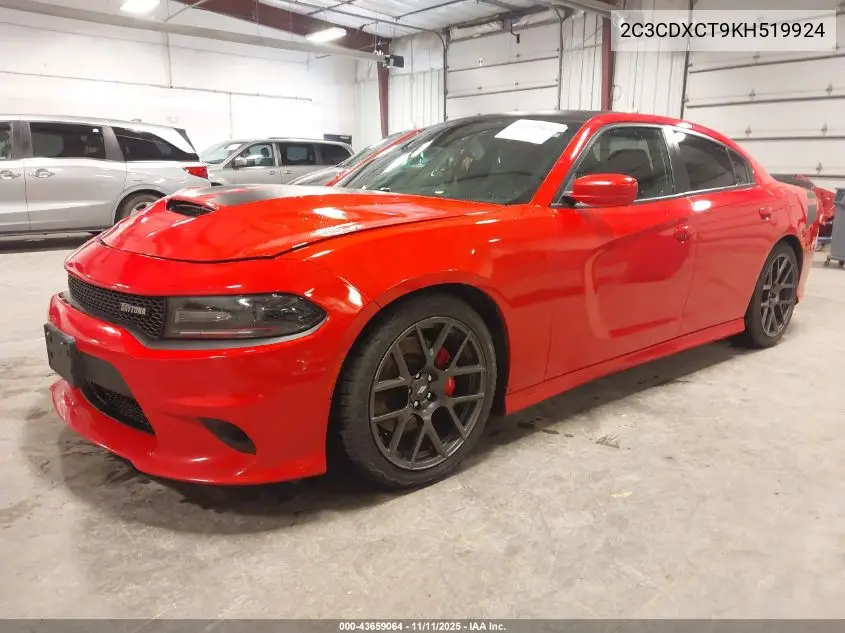 2C3CDXCT9KH519924 2019 Dodge Charger R/T Rwd
