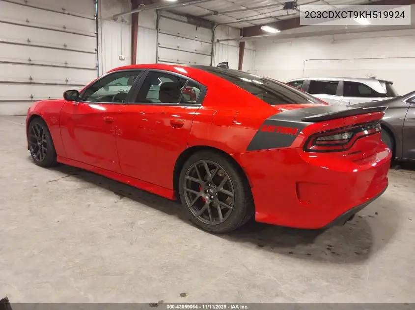 2C3CDXCT9KH519924 2019 Dodge Charger R/T Rwd