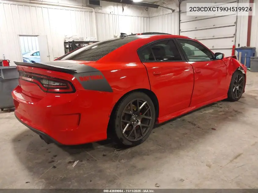 2C3CDXCT9KH519924 2019 Dodge Charger R/T Rwd