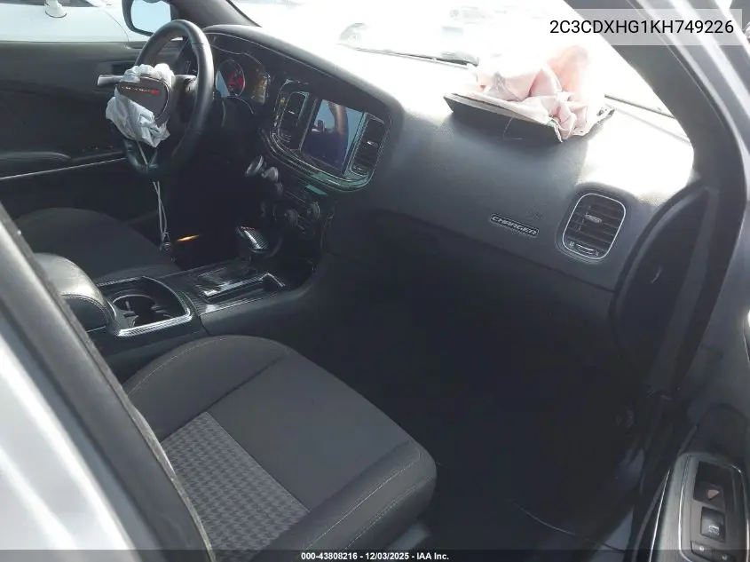 2C3CDXHG1KH749226 2019 Dodge Charger Gt Rwd