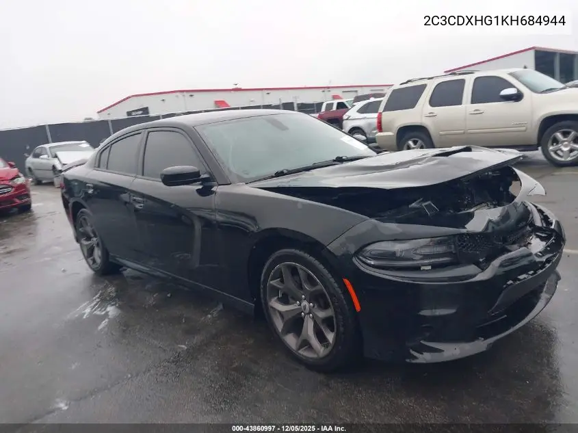 2C3CDXHG1KH684944 2019 Dodge Charger Gt Rwd
