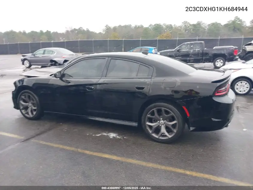 2C3CDXHG1KH684944 2019 Dodge Charger Gt Rwd