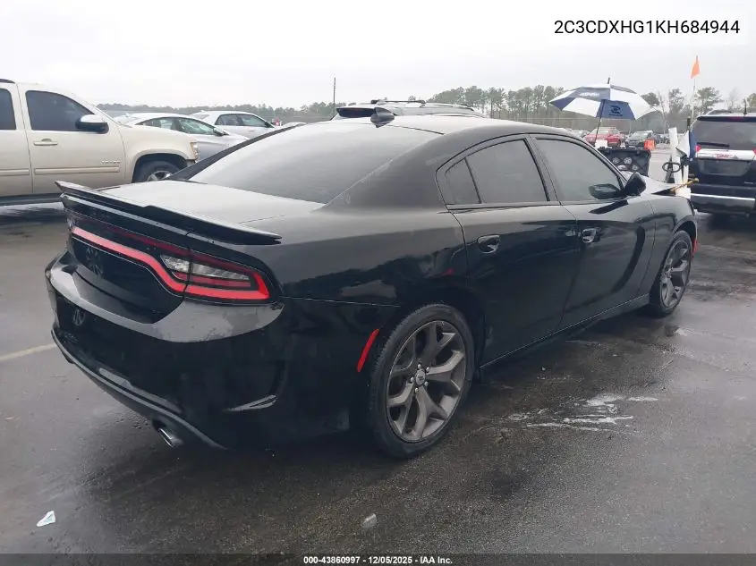2C3CDXHG1KH684944 2019 Dodge Charger Gt Rwd