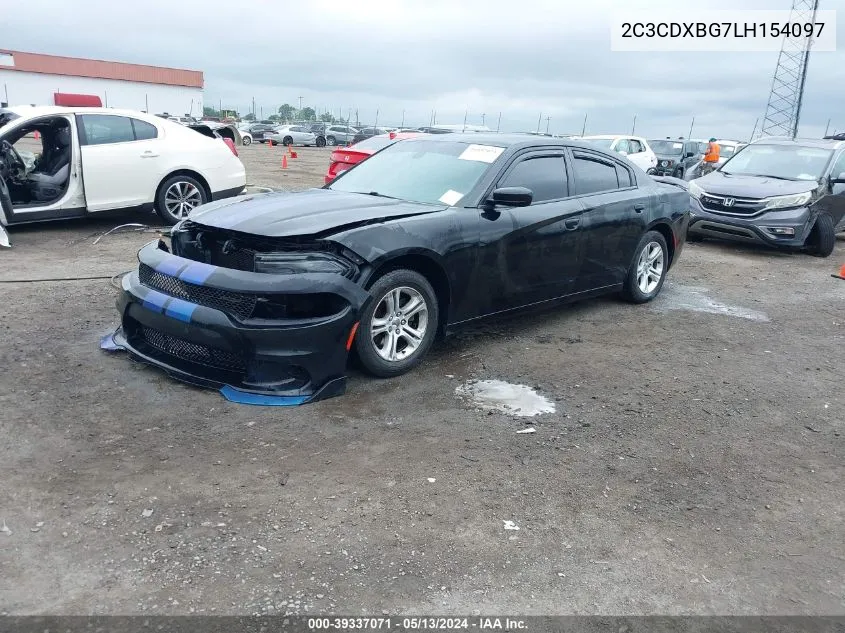 2020 Dodge Charger Sxt Rwd VIN: 2C3CDXBG7LH154097 Lot: 39337071