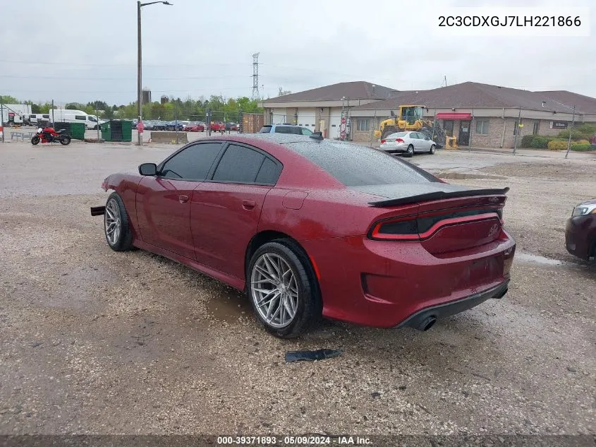 2020 Dodge Charger Scat Pack Rwd VIN: 2C3CDXGJ7LH221866 Lot: 39371893